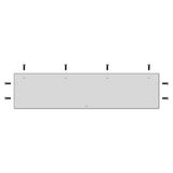 WSA Blind gland plate type K, gland plate cutout W520 D100mm