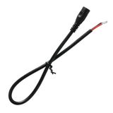 Power connector - socket free end (AWG 18/0.82 mm2) black max. 8 A 340 mm