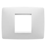 ONE PLATE - IN TECHNOPOLYMER - 2 MODULES - WHITE - CHORUSMART