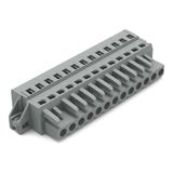 1-conductor female connector CAGE CLAMP® 2.5 mm² gray