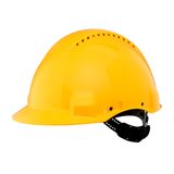 3M™ Hard Hat, Uvicator, Pinlock, Ventilated, Plastic Sweatband, Yellow