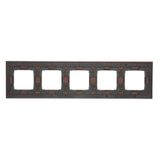 Double angled cover for ITC socket for Keystone, matt aluminum