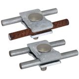 Parallel connector HDG steel (St/tZn)