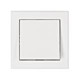 Two-way switch, complete, cage clamps, white