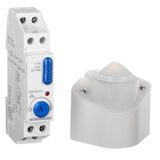 Analogue twilight switch with light sensor