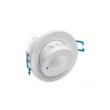 Microwave motion detector CM-15, AC220-240V, 50/60Hz, 360°, IP20, compatible with LED, recessed, white