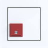 Call push button with cover frame, A.x/C.x, light white glossy