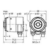 Absolute Rotary Encoder - Singleturn Industrial Line   RS-33B12E-9A16B-R3M12