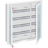 U53TR4 U Compact distribution board, Flush mounting, 144 SU, Isolated (Class II), IP31, Field Width: 3, Rows: 4, 834 mm x 810 mm x 120 mm