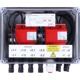 T1+2 junction box, IP65 encl. f. PV sys.