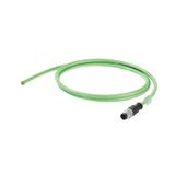 Dragline cable, PROFINET, M12 D-code – IP 67 straight pin, Open, Cat.5 (ISO/IEC 11801) / Cat.5e (TIA T568-B), PUR, 120 m