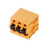 Printed circuit board terminals, 5.00 mm, Number of poles: 18, 90°, Solder pin length (l): 3.5 mm, tinned, black, PUSH IN with actuator, Clamping range, max. : 2.5 mm², Box