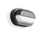 Alu-Lux oval, 12 W, 330 lm, 840, anthracite, Phase-cut Wall luminaires