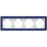 FOUR-GANG FRAME BLUE/ICE