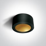 BLACK CYLINDER LED 16W WW 230V DARK LIGHT