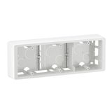 SURFACE MOUNTING BOX 3 GANG WHITE