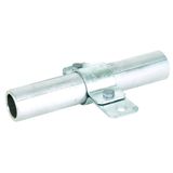 Earthing pipe clamp D 54.5mm St/tZn with hole D 11mm