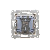 Quadruple push button, (module), 10AX, 10A, quick connection, Gold matt, metalic