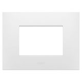 EGO PLATE - IN TECHNOPOLYMER - 3 MODULES - SATIN WHITE - CHORUSMART