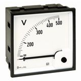 RQ48E - Voltmeter AC (thermal-magnetic) - Dimension: 48x48mm - Connection: direct - Voltage: 500V - Scale: 0÷Un