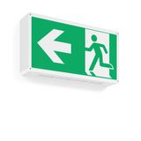 RECHTECK, 4,1 W, white, on/off Wall luminaires, L 485 B 90 H 250, CBS,
