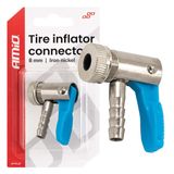 Iron nickel plating tire inflator connector 8 mm AMIO-04498