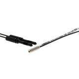 Fiber optic sensor head, diffuse, M3 cylindrical axial, R10 fiber, 2 m E32 1330E
