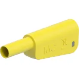 4 mm plug, screw connection, 2.5 mm², CAT II, CAT III, yellow, 66.2025-24