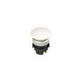 Illuminated white mushroom pushbutton
