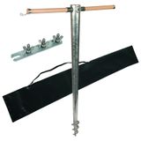 Earthing kit for overhead line systems earthing pipe with drilling spi
