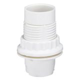 Socket for E14 bulb - white polyamide