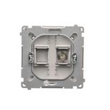 IP20 two-circuit switch, LED illuminated, 10AX, champagne matt