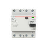 Residual current circuit breaker 4P. 40A 30 mA, A type