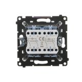 Double equipontential socket, (module), Simon 24, IP20/IP44, champagne matt
