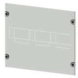 Masking frame 3VA20 (100 A), 3VA21 (160 A), 3VA22 (250 A), 3 or 4-pole, fixed-mounted,