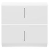 REPLACEABLE BUTTON KEY FOR AXIAL COMMANDS - WITH 2 DIFFUSERS - 2 MODULES - SATIN WHITE - CHORUSMART