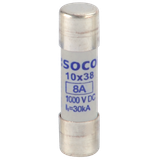 gPV cylindrical fuses rated voltage 1000VDC, 10X38 8A 30kA