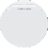 Relay switch centre plate for hotel card, 1930/R.classic, p. white glo