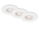 LED downlights, white, 3xLED-platine/4,9W