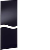 Design trunking 35x220 mm, compl., black high-gloss finish, L=2500 mm
