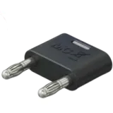 Jumper, pitch 19 mm, 60 V, 32 A, nickel-plated, brown, 64.4012-27