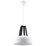 HANGING LAMP CASCO WHITE/BLACK E27 1X60W IP20