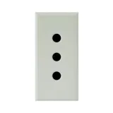 2P+E 10A IT.ST.SHUT.SOCKET WHITEK 1M