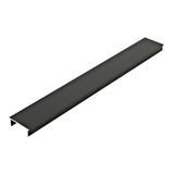 Aluminium cover LB flat L-2000mm W-17,8mm H-6,6mm black