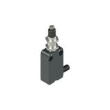 Modular prewired switch with plunger, M12 threaded bearing and external rubber gasket