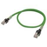 Ethernet patch cable, S/FTP, Cat.6A, PUR (Green Flexible), 5 m