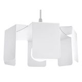 TULIP pendant lamp white E27 1x60W IP20