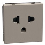 Light Now - socket euro/us 2P+E stone