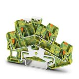 PTTBS 2,5-PE-R-CLM - Protective conductor double-level terminal block