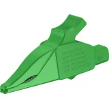 Alligator clip, green, max. 30 mm, L 92 mm, CAT IV, socket 4 mm, 66.9561-25